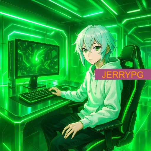 Imagem promocional da JERRYPG mostrando a plataforma e suas vantagens