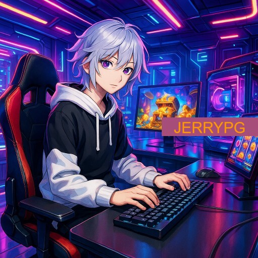 Imagem promocional da JERRYPG mostrando a plataforma e suas vantagens