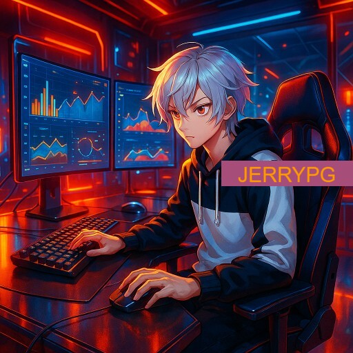 Imagem promocional da JERRYPG mostrando a plataforma e suas vantagens