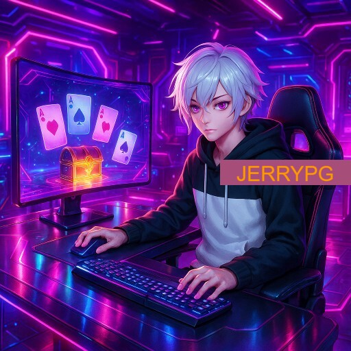 Imagem promocional da JERRYPG mostrando a plataforma e suas vantagens