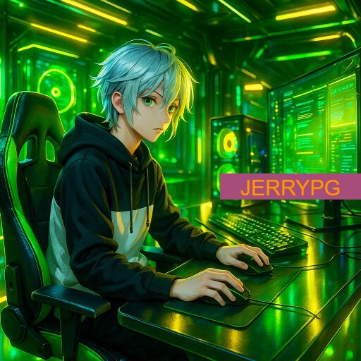 Imagem promocional da JERRYPG mostrando a plataforma e suas vantagens